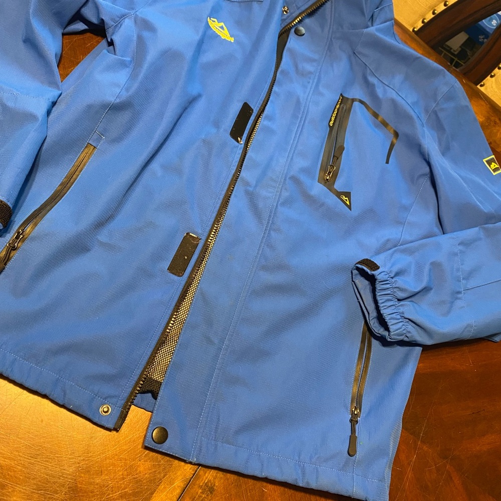 Men's Blue Ski Jacket - Performance Snow Shell - Picture 5 of 5